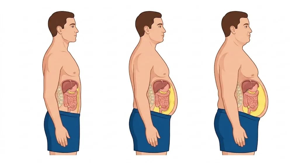 Progression of visceral fat